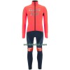 Fietskleding (Fietsshirt Lange Mouw + Lange Koersbroek) 2022 Trek-Segafredo - Roze